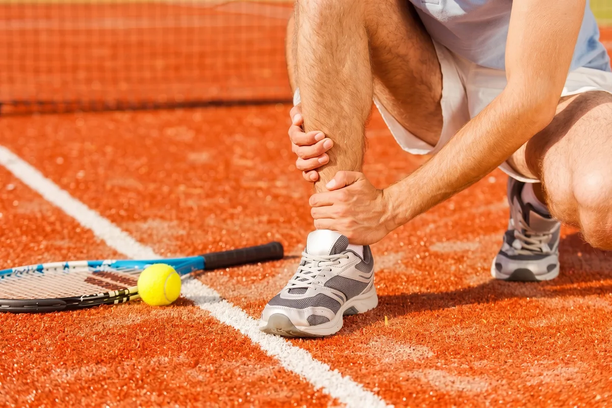 Tennis-related sports injury treatment
